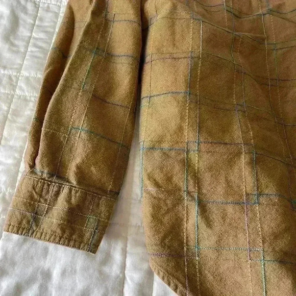 Vintage 90s the territory ahead men’s large button down long sleeve neutral - Picture 3 of 6